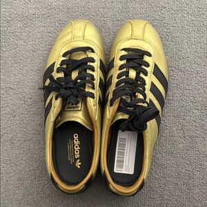 Adidas Tokyo Gold and Black Sneakers